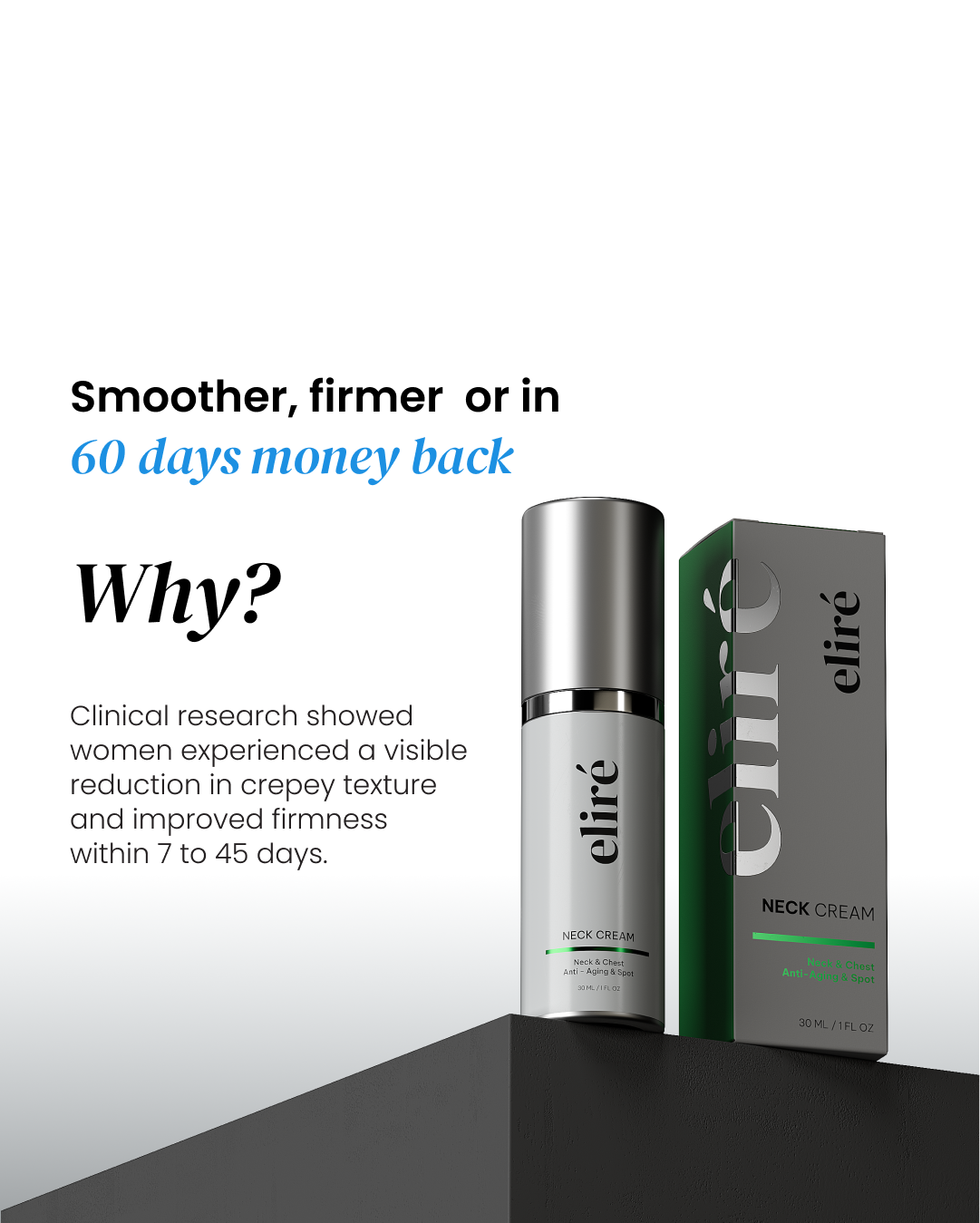 Neck Cream for sagging skin, deep creases and neck lines